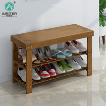 Shoe stool shoe cabinet can sit on shoes stool solid wood storage stool home door storage modern simple multifunctional shoe rack