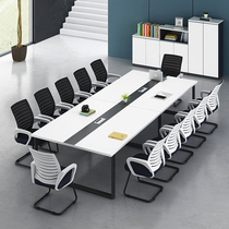 Hangzhou Office Furniture Small Meeting Table And Chairs Combination Brief Modern Bar Table Talks Training Table Long Table Meeting