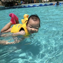 ins explosive super cute Korean custom Net Red little yellow duck childrens swimming vest life-saving float clothes
