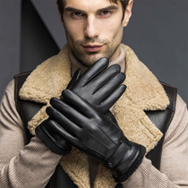 Motorcycle motorcycle leather gloves Winter warm mens and womens sports fitness riding driving gloves