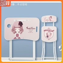 Childrens desk Foldable study table and chairs Primary school Childrens home suit children brief desk writing desk Economy Type