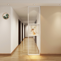 Modern simple Nordic solid wood screen into the living room entrance partition wall small apartment light luxury entrance barrier fence
