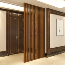 New Chinese style entrance partition solid wood screen fence decoration living room Tea House Hotel Modern simple seat screen customization