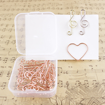 High note paper clip paper clip storage gyrator pin fixed buckle pin small gold large paper clip 10