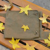 70 s original stock canvas shoulder bag earthy yellow linen army green tool bag parts bag red collection