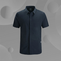 Pathfinder mens short-sleeved shirt TAKJ81542 spring and summer four-sided elastic sweat-permeable light casual