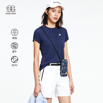 KOLONSPORT T-shirt base shirt Summer short sleeve outdoor leisure clothing Camping sports womens T-shirt round neck