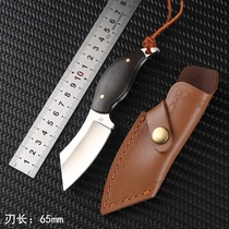  Craft gift knife D2 steel outdoor saber self-defense knife portable mini straight knife High hardness sharp Swiss knife