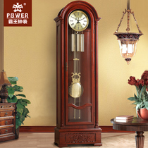 Bawang solid wood floor clock living room European clock standing clock German imported Hemler movement mechanical mahogany clock