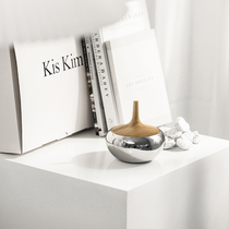 KisKim European-style light luxury creative exquisite simple home stainless steel candy cans storage cans ornaments with lid for household