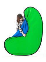 Beiyang 1 5*2 meters blue-green double-sided green screen key board photography live green screen background board key cloth folding buckle image board green screen video background matting green cloth background photo blue screen