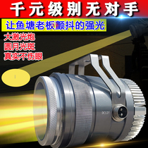 Fishing Light Laser Cannon 12V Night Fishing Light Blue Light High Power Super Bright Bright Light Warm Yellow Black Pit Hernia LED Wild Fishing Light
