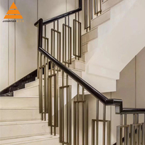 Net red solid core aluminum alloy stair handrail anti-fading column high-end villa guardrail electroplating railings modern simple