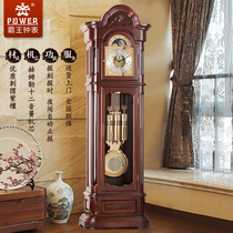 Overlord floor clock Living room solid wood clock German Hemler mechanical clock Chinese classical big table clock Hedgehog rosewood