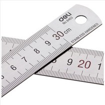 Del 8463 steel ruler 30cm steel ruler Del Li stationery 15 20 30cm straight ruler