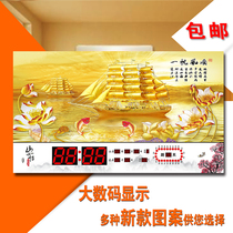2021 new electronic perpetual calendar home living room digital wall watch ultra-thin wall Wall Wall Calendar Landscape