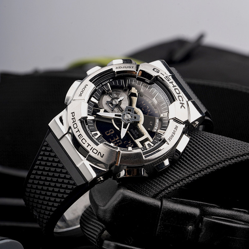 卡西欧小钢炮手表男 g-shock王一博同款运动防水电子表 gm-110-1a