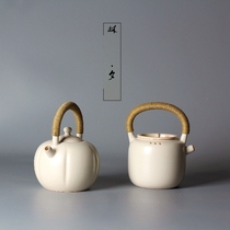 Lin Xi soda glaze teapot white mud coarse pottery side pot ceramic kettle electric pottery stove cooking teapot charcoal stove tea maker