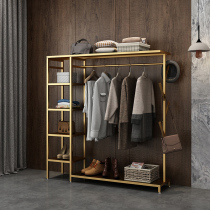 Italian luxury bedroom hanger floor-to-ceiling household cloakroom wardrobe storage rack thickened coat rack