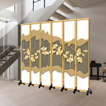 Screen living room bedroom shielding door wall Chinese modern simple folding mobile custom partition