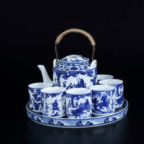 Jingdezhen Ceramic Tea Set Home Living Room Giguzi Down Mountain Chinese Style Tea Cup Tea Pot