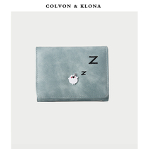 COLVON KLONA WALLET LADY SUMMER SHORT 2022 NEW NICHE DESIGN CUTE FRESH HANDS WITH ZERO WALLET