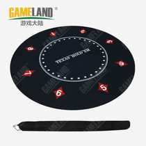 Round tablecloth diameter 1 2 meters Texas Holdem table mat mahjong tablecloth chip rubber mat desktop tablecloth high grade