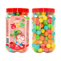 Watermelon bubblegum party Classic nostalgic post-80s childhood barrel childrens candy snacks Net red fruit chewing gum
