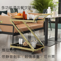 Nordic hotel tea cart trolley commercial restaurant dining car mobile delivery car beauty salon trolley home