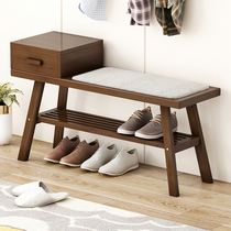 Nordic Wind Swapped Shoes Stool Home Doorway Try Dressing Room With Shoes Stools Solid Wood Bed Tailstool Small Shoes Frame Sittable Shoes Cabinet