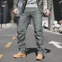 Archon tactical pants male military fans wear-resistant special forces training pants elastic waterproof multi-bag straight large size overalls