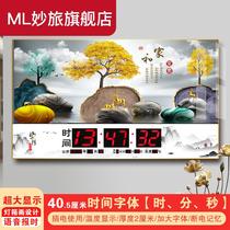 Digital Perpetual Calendar Electronic Clock Clock Hanging Wall Clock Living Room 2021 New Wall-mounted Home Fashion Calendar Hanging Clock