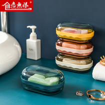 Soap box with cover creative personality student dormitory bathhouse sealed travel simple portable drain soap box