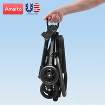 Sliding baby artifact Trolley light foldable two-way stroller high landscape children simple baby walking baby artifact