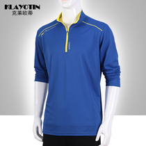 Outdoor sports quick-drying T-shirt mens stand-up collar quick-drying clothes Womens long-sleeved quick-drying clothes Running clothes loose couples