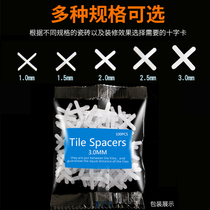 Ceramic tile cross leveling tile cross card plastic 1 5mm2mm floor tile positioning seam fixing clip