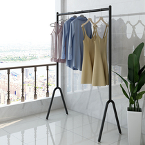 Drying rack floor-to-ceiling folding bedroom household balcony hanging rack single pole Outdoor Quilt clothes storage rack