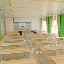Training desk manufacturer direct selling strip table single double class table and chairs for primary and middle school students remedial training course desk