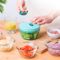 Manual shredder multifunctional vegetable mincer hand-pull supplementary food cutter meat mincer dumpling stuffing garlic minder