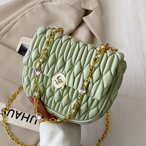 Japan-ROK Package Womens Package 2022 New Spring Summer Brief Pure Color Slanted Satchel FASHION CASUAL OCEAN GAS SINGLE SHOULDER SADDLE BAG