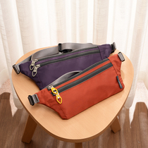 Sports waist bag womens outdoor running fitness mobile phone bag casual Messenger bag single shoulder backpack canvas small bag summer