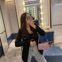 Bag Women summer 2021 new bag shoulder bag crocodile pattern chain baguette bag women light luxury brand underarm bag