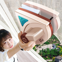 Glass cleaning artifact High-rise household double-layer three-layer thick hollow double-sided wipe sassafras universal wiper window washer Strong magnetic
