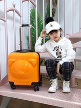Childrens suitcase little girl suitcase 2021 custom cartoon 18 inch lever boarding suitcase universal wheel student