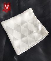 100% mulberry silk silk silk handkerchief mens suit pocket towel wipe face towel white silk jacquard handkerchief women