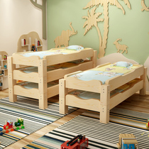 New kindergarten lunch bed children's solid wood bed for primary school students lunch bed stacked lunch bed manufacturers