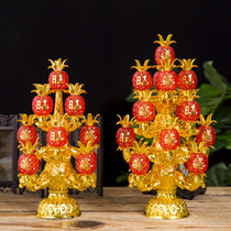 LED Crystal Wangcai Pineapple lamp for Buddha lotus lamp home offering plug-in long light fortune lamp