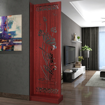 Living room screen partition decoration simple modern folding screen Bedroom entrance seat screen New Chinese double-sided mobile screen cabinet