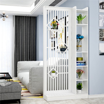 New Chinese screen partition shelf living room decoration simple modern office fence hollow entrance Entrance Hall Cabinet