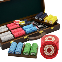 (Star Poker) Texas Holdem Chip Set 500 Tablet Ceramic Chip (Sun No Face Value)